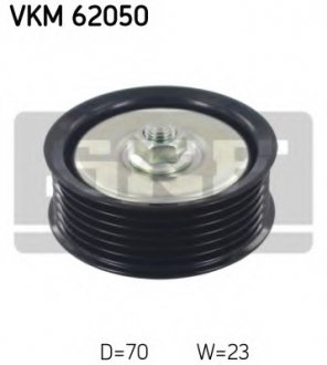 Ролик паразитний NISSAN Qashqai/Tiida "1,8/2,0L "07>> SKF VKM62050