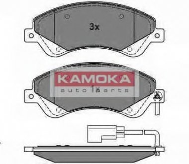 Тормозные колодки дисковые перед. FORD TRANSIT 06 KAMOKA JQ1013858 (фото 1)