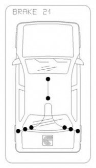 Трос тормозной FORD FORD TOURNEO COURIER 14- TYг L/P COFLE 115469