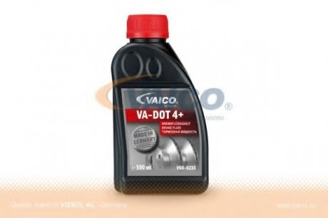 Тормозная жидкость DOT4 PLUS class SL6 (+ESP) 0.5 L VAICO V600235 (фото 1)