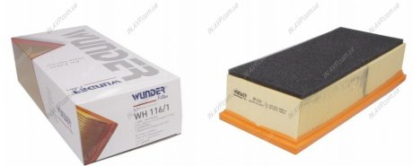 Фильтр воздушный VW Caddy 1.9TDI 03- (с паралоном) WUNDER WUNDER Filter WH1161
