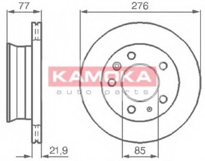 Тормозной диск передний вентилируемый MERCEDES SP KAMOKA 103306 (фото 1)