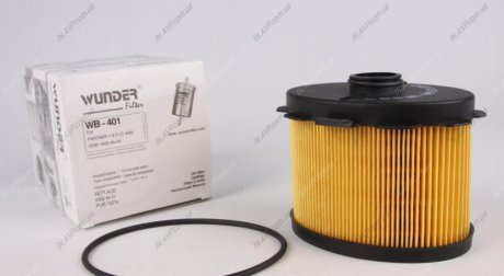 Фильтр топливный Berlingo/Partner 1.9D (DW8) 98- WUNDER Filter WB401 (фото 1)