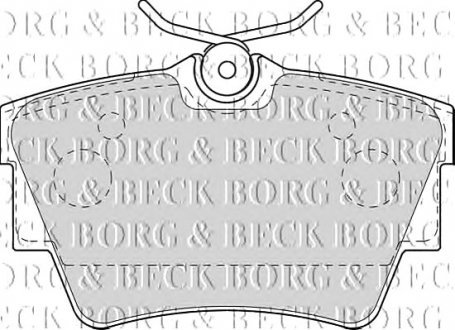 Комплект тормозных колодок, дисковый тормоз Borg & Beck BBP1813