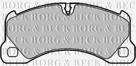 Комплект тормозных колодок, дисковый тормоз Borg & Beck BBP2101 (фото 1)