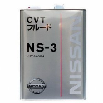 Масло трансмиссионное cvt ns-3, 4л NISSAN KLE53-00004