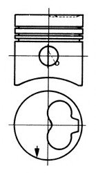 Поршень, комплект VW 1,6D/2,0D/2,4D Kolbenschmidt 93260610