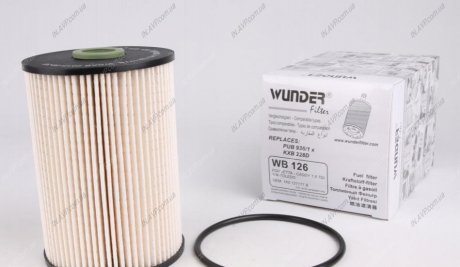 Фильтр топливный VW Caddy 1.9/2.0 TDI/SDI 03- WUNDER Filter WB126 (фото 1)