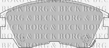 Комплект дисковых тормозных колодок Borg & Beck BBP1511 (фото 1)