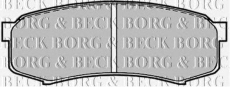 Комплект дисковых тормозных колодок Borg & Beck BBP1514