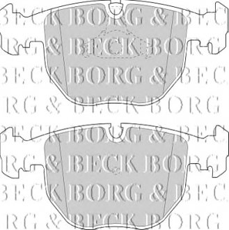 Комплект дисковых тормозных колодок Borg & Beck BBP1595 (фото 1)