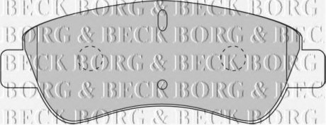 Комплект дисковых тормозных колодок Borg & Beck BBP1703 (фото 1)