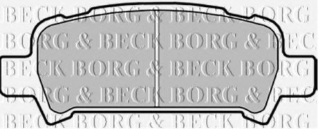 Комплект дисковых тормозных колодок Borg & Beck BBP1705 (фото 1)