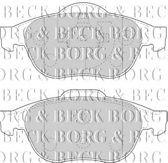 Комплект дисковых тормозных колодок Borg & Beck BBP1731 (фото 1)