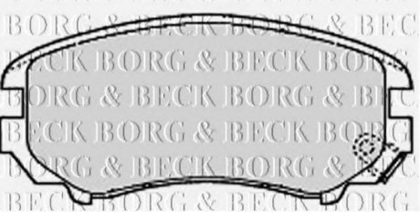 Комплект дисковых тормозных колодок Borg & Beck BBP1884