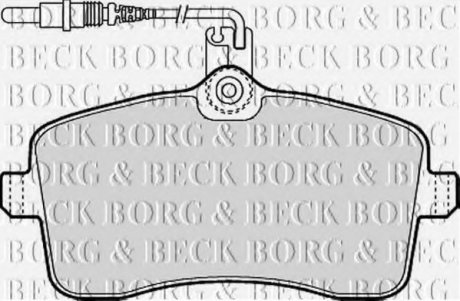Комплект дисковых тормозных колодок Borg & Beck BBP1897