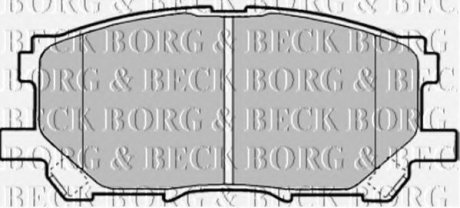 Комплект дисковых тормозных колодок Borg & Beck BBP1901 (фото 1)