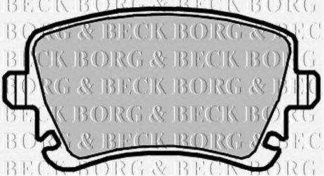 Комплект дисковых тормозных колодок Borg & Beck BBP2139 (фото 1)