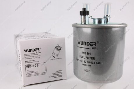 Фильтр топливный Renault Kangoo 1.5dCi 08- WUNDER Filter WB808 (фото 1)