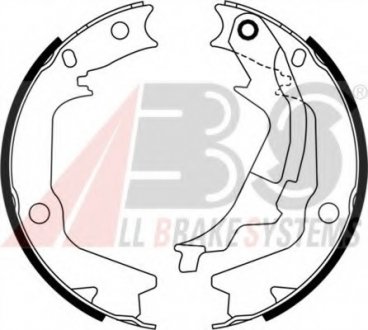 Комплект тормозных колодок ручного тормоза A.B.S. ABS 9198