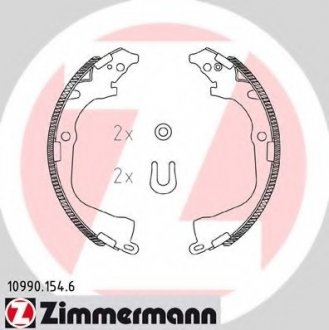 Тормозные колодки VW AMAROK 10- ZIMMERMANN 109901546 (фото 1)