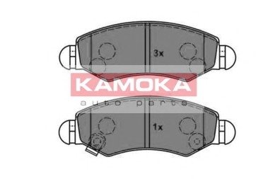 Комплект дисковых тормозных колодок KAMOKA JQ1012846 (фото 1)