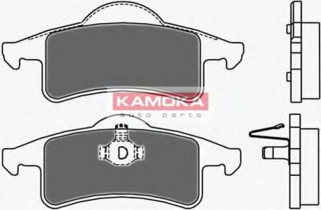 Комплект дисковых тормозных колодок KAMOKA JQ1013048 (фото 1)
