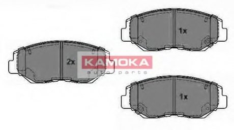Комплект дисковых тормозных колодок KAMOKA JQ1013316 (фото 1)