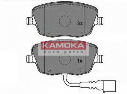 Комплект дисковых тормозных колодок KAMOKA JQ1013324