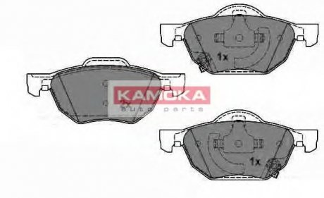 Комплект дисковых тормозных колодок KAMOKA JQ1013408 (фото 1)