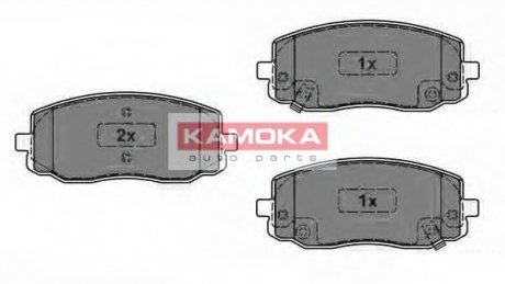Комплект дисковых тормозных колодок KAMOKA JQ1013566