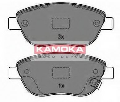 Комплект дисковых тормозных колодок KAMOKA JQ1013838