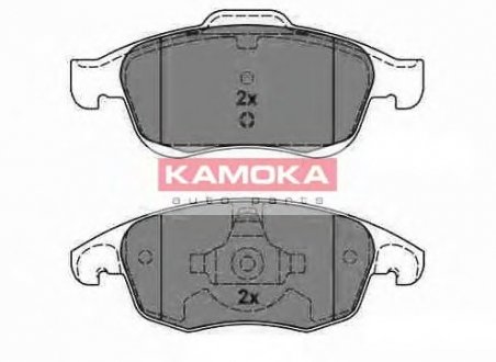 Комплект дисковых тормозных колодок KAMOKA JQ1013942 (фото 1)