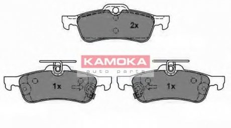 Комплект дисковых тормозных колодок KAMOKA JQ1018082 (фото 1)