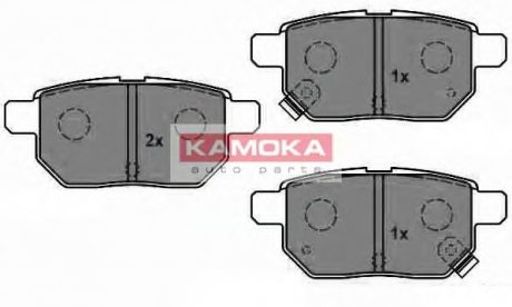 Комплект дисковых тормозных колодок KAMOKA JQ1018084 (фото 1)