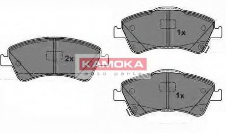 Комплект дисковых тормозных колодок KAMOKA JQ1018094