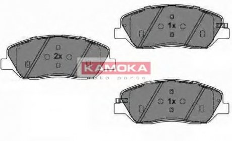 Комплект дисковых тормозных колодок KAMOKA JQ1018222 (фото 1)