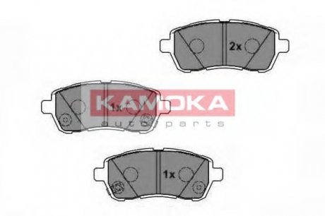 Комплект дисковых тормозных колодок KAMOKA JQ1018454 (фото 1)
