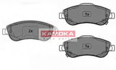 Комплект дисковых тормозных колодок KAMOKA JQ1018456 (фото 1)