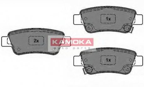 Комплект дисковых тормозных колодок KAMOKA JQ1018466 (фото 1)