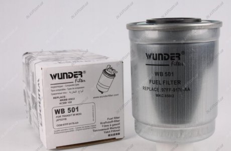 Фильтр топливный Ford Transit 2.5TD 97- WUNDER Filter WB501 (фото 1)