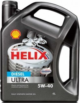 Масло моторное Helix Diesel Ultra 5W-40 (4 л) Shell 550040549