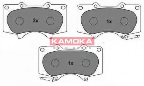 Комплект дисковых тормозных колодок KAMOKA JQ101111 (фото 1)