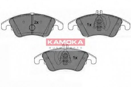Комплект дисковых тормозных колодок KAMOKA JQ101119