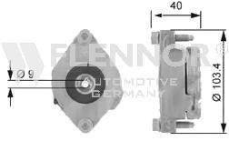 Натяжная планка поликлинового ремня FLENNOR FA99010 (фото 1)