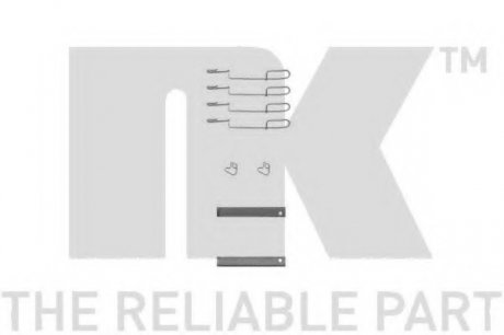 Комплектуючі колодок дискового тормоза NK 7933280 (фото 1)
