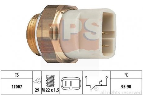 Термовыключатель вентилятора радиатора EPS Facet 1850027