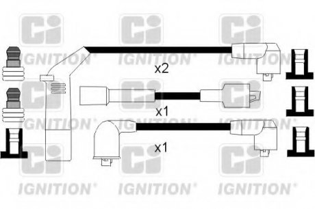 Комплект проводов зажигания HAZELL QUINTON XC1059