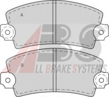 Комплект дисковых тормозных колодок A.B.S. ABS 360422