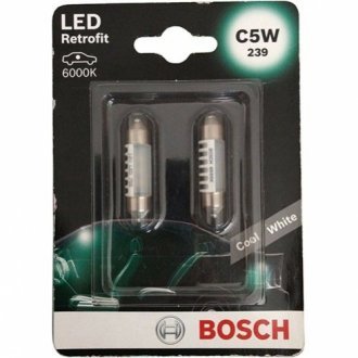 Лампа LED Retrofit C5W к-т 2 шт BOSCH 1987301501